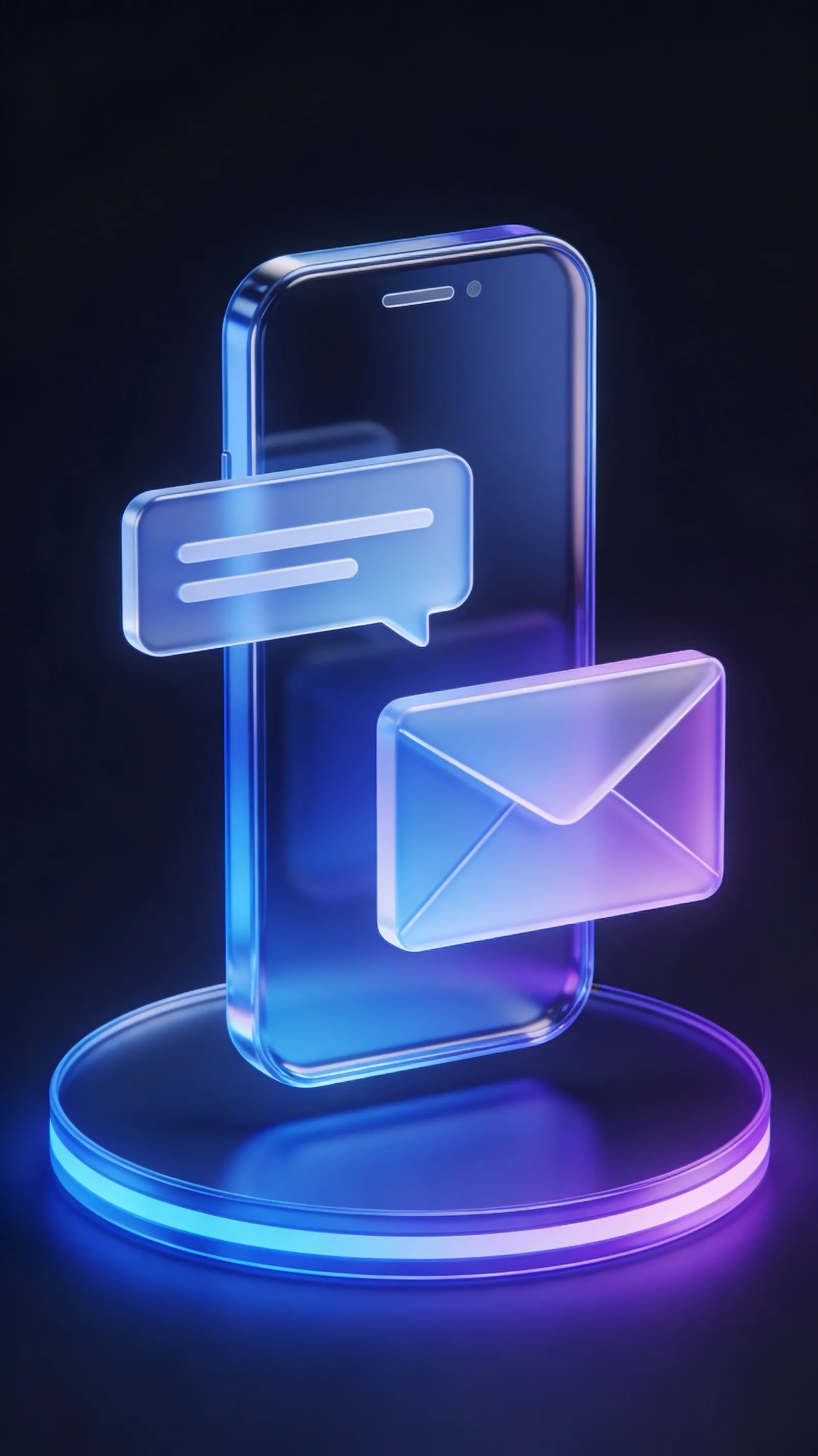 Contact-themed visual showing connected communication channels.